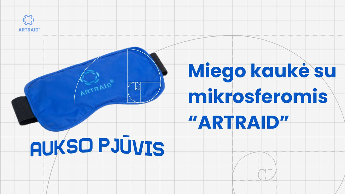 Miego kaukė su mikrosferomis "Artraid"