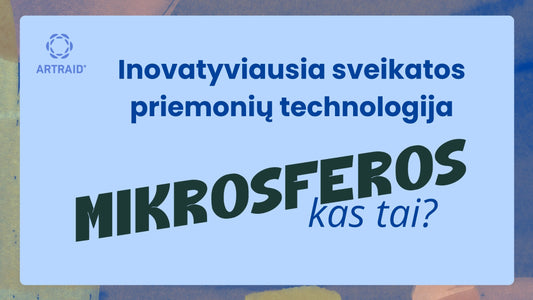 Produktai su mikrosferomis "Artraid"