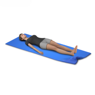 Siauras čiužinys, skirtas patogiam kūno palaikymui ir poilsiui.